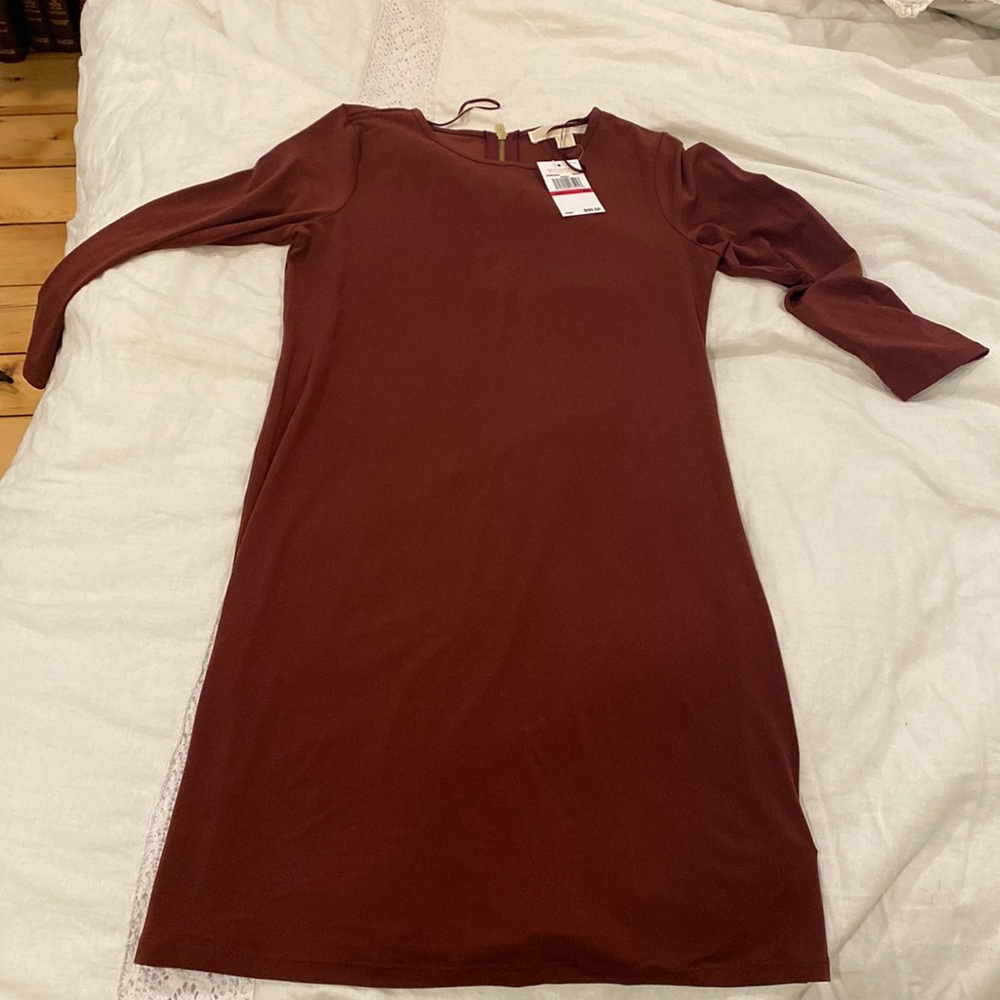 Maroon dress 3/4 sleeves XSmall